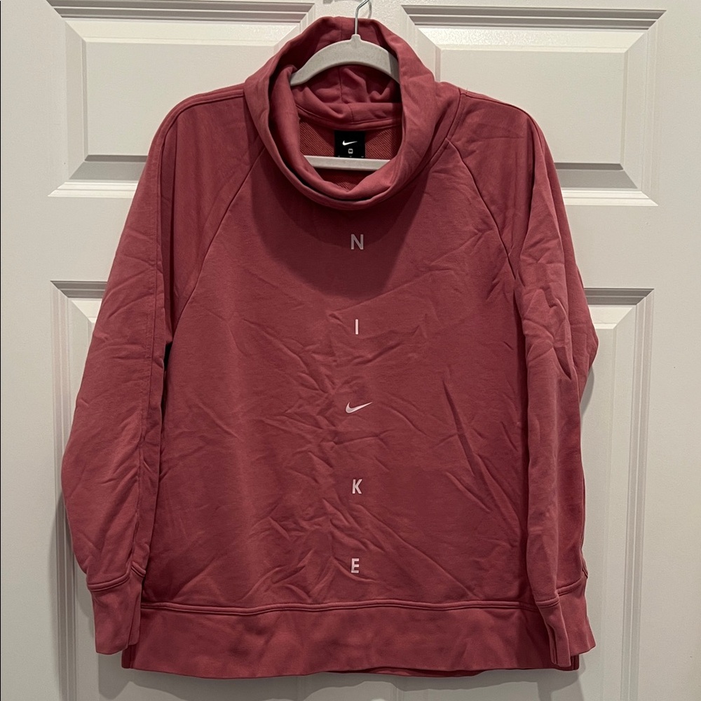 Nike Women's Cowl Neck Sweater in Rose - M